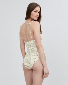 The Olympia is a classic one piece silhouette with moderate coverage on bottom, and ruched cups that have a rick rack trim and adjustable ties on the shoulders to manage your support. One Piece Silhouette, One Piece Top, Sofia Richie, Rick Rack, Knitwear Dress, Sunflower Print, Matching Dresses, Olympia, Matching Sets