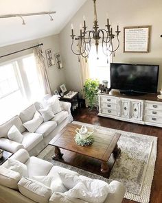 the living room is clean and ready to be used as a family room or den