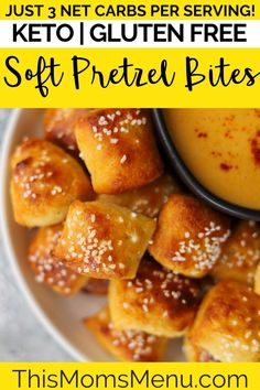 this is an image of soft pretzel bites