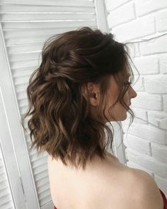 Hair Birthday, Prom Hairstyles For Short Hair, Holiday Hair, Hairdos For Short Hair, Short Wavy Hair, Short Wedding Hair