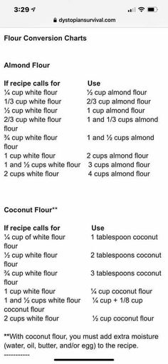 the instructions for how to make coconut flour