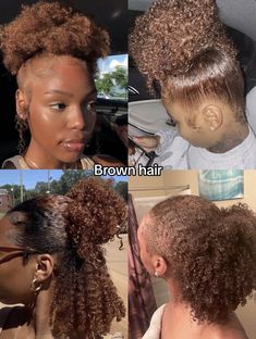 Afro Hair Dye, Adore Hair Dye, Cute Hair Colors, Brown Hair Dye, Dyed Hair Inspiration, Pretty Hair Color, Afro Hair, Dye My Hair, Baddie Hairstyles