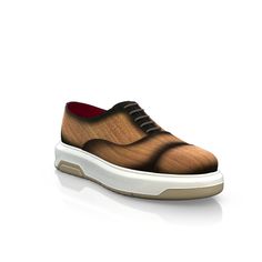 are handcrafted by individual order. Upper material is made by suede. Insole and lining materials - leather. Your new shoes will be handcrafted especially for you and delivered for free to your home or office in 1-2 weeks. Included option for free return and remake if the shoes do not fit.Only now all this is available at an exclusive price of $289.00.Proceed with you order now. Modern Brown Lace-up Shoes With Rubber Sole, Brown Custom Sneakers With Textured Sole, Modern Brown Custom Sneakers, Brown Low-top Suede Dress Shoes, Brown Calf Leather Sneakers With Rubber Heel Cap, Brown Slip-on Oxfords With Contrast Sole, Brown Low-top Oxfords With Leather Sole, Modern Brown Custom Sneakers With Rubber Sole, Modern Brown Dress Shoes With Textured Sole