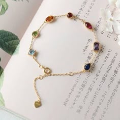 Rainbow Gemstone Bracelets, Multi Color Stone Bracelet, Dainty Colorful Gemstone Bracelets, Bohemian Color Stone Bracelets, Colorful JewelryFeatures• Made to Order. • Material: 925 Silver with Gold Plated• Gold Color: Yellow Gold• Ready to Ship in 7-10 Business Days Want to find out more? Check out my shop https://www.etsy.com/shop/ZoeJewelryStudioThank you for taking the time to look at my shop. I hope you enjoy my designs as much as I enjoyed creating them for you!★ ★ ★ Each order will be beau Bracelet With Stones Jewelry, Multi Gemstone Bracelets, Gemstone Gold Bracelet, Gold Bracelet With Stones, Gem Bracelets, Precious Stones Jewelry, Bracelet With Stone, Mother Bracelet