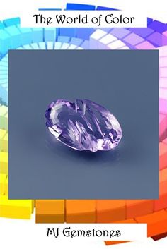 an image of a purple gemstone with the word'the world of color '