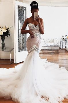 Sweetheart Lace Wedding Dresses Online Modern Sleeveless Mermaid Bridal Gowns-Ballbella Mermaid Bridal Gowns, Lace Sweetheart Wedding Dress, Wedding Dresses Sweetheart, Tulle Wedding Dresses, Halter Wedding Dress, Wedding Dresses 2024, Sell Dresses, Make Dresses, Cheap Wedding Dresses Online