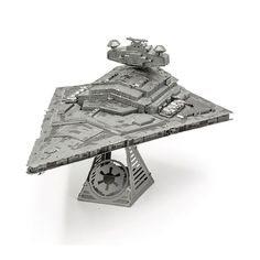 a star wars millennium falcon model on a white background with clippings to the side