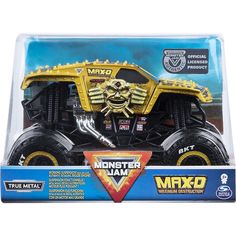 the monster truck is in its packaging