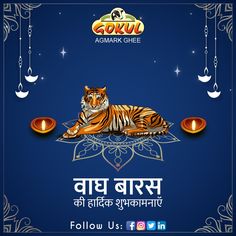 an image of a tiger laying on the ground with candles in front of it and text that reads goru asmark chee