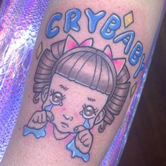 Melanie Martinez Tattoo Ideas K-12, Melanie Martinez Inspired Tattoos, Melanie Tattoo, Melanie Martinez Tattoo Ideas, Martinez Tattoo, Mad Hatter Tattoo, Colored Tattoos, Apple Tattoo