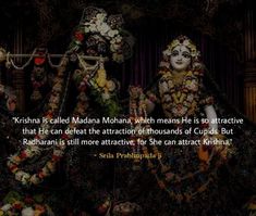 an image of two deities with a quote on them that says, kushma is called