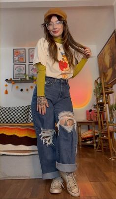 Gen Z Autumn Outfits, Midsize Fashion Concert, Style Ideas Plus Size, Modern Librarian Style, Alternative Brunch Outfit, Gen X Fashion New Outfits, Tumblr Fashion Aesthetic, Elevated Indie Outfits, Punky Outfit For Women