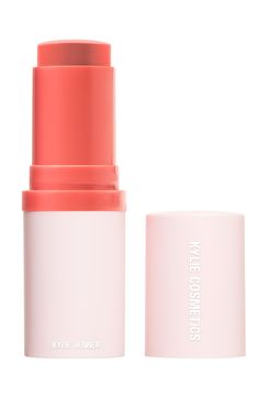 What it is: A powder blush stick designed to give your complexion a weightless flush of color.What it does: This smooth, cream-to-powder formula offers instant color payoff that seamlessly blends into the skin and leaves behind a blurred, soft-matte finish. It's easy to build without any patches or streaks, comfortable to wear and stays put and beautiful throughout the day.Research results:In a consumer test with 50 women between 18 and 35 years old, after 1 week of use:- 100% say the formula is One Size Blush, 35 Years Old, Blush Stick, Beauty Sponge, Powder Blush, Kylie Cosmetics, Kylie Jenner, Blush, Nordstrom