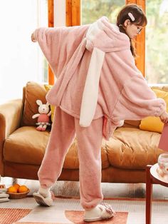 Fabric: polyester Warm up in style with this double-sized, dreamy, and cozy pajama set made from breathable, flannel-like material. Perfect for staying warm in chilly temperatures! Super Soft Hooded Sleepwear For Loungewear, Soft Pink Sleepwear, Super Soft Winter Sleepwear For Home, Pink Soft Texture Sleepwear, Cozy Hooded Super Soft Sleepwear, Cozy Soft Winter Sleepwear, Super Soft Cozy Sleepwear For Home, Pink Comfy Sleepwear With Soft Texture, Cozy Winter Sleepwear With Soft Texture