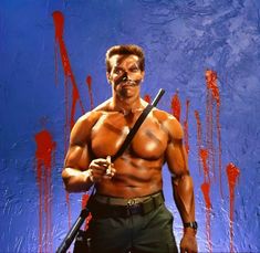 Promo Foto Arnold Schwarzenegger as John Matrix in Commando ,1985 .