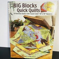 the big blocks quilts book is on display