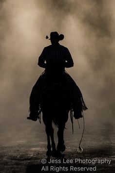 a man riding on the back of a horse