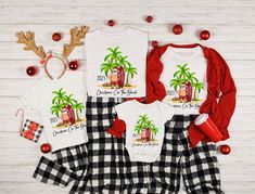 Christmas On The Beach Shirt 2023 Tropical Christmas Shirts Hawaii Christmas Family Matching Tee Christmas Palm Tree Santa Xmas Holiday Gift We use premium t-shirts, hoodies which have a soft and light feel, It's very comfy and with it's unisex sizing it's perfect for both men and women. 👉How Do I Order👈 1️⃣Please, Check and Review all Photos. 2️⃣ Select Your T-Shirt Size and T-Shirt Color from drop down menus. 3️⃣ Choose Your Quantity as much as you want. 4️⃣ Click ADD TO CART. And, you can g Party Pajamas, Matching Christmas Shirts, Christmas Party Shirts, Western Christmas, Family Christmas Shirts, Family Pajamas, Xmas Party, Christmas Family, Crew Shirt