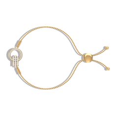 Product Details This designer bolo chain bracelet in gold is a striking piece of jewelry that combines modern design with classic elegance. The bracelet features a interlock design, adorned with a sparkling zircon stone with a gold chain. The zircons catch the light beautifully, adding a touch of glamour to the bracelet. The bolo chain design is both sturdy and flexible, ensuring a comfortable fit for any wrist. The adjustable length means that it can be easily worn by anyone. This designer inte Resizable Yellow Gold Metal Jewelry, Adjustable Gold Plated Box Chain Bracelet, Gold Tennis Bracelet With Adjustable Chain, Adjustable Yellow Gold-plated Diamond Bracelet, Adjustable Yellow Gold Plated Diamond Bracelet, Adjustable Gold Plated Diamond Bracelet For Formal Occasions, Formal Adjustable Gold Plated Diamond Bracelet, Yellow Gold Bracelet With Adjustable Chain And Cubic Zirconia, Yellow Gold Cubic Zirconia Bracelet With Adjustable Chain