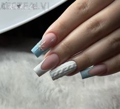 #christmas #christmasnails #nails #nailart #naildesign #nailideas #nailartideas #xmasvibes #bluenails Winter Color Nail Designs, Winter Season Nails, Unique Christmas Nails, Cute Winter Nail Designs, Short Christmas Nails, Nails For 2023, Christmas Nails Designs, Glitter Highlighter