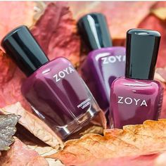 Zoya Nail Polish is loving the Fall Leaves Nail Polishes, Fall Leaves, The Fall, Plum