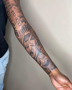 a person with a tattoo on their arm