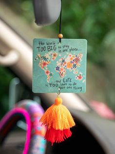 World Is Big Air Freshener-view 2 Mama Natural, Home Air Fresheners, Wise Girl, Car Smell, Go Pink, Car Air Fresheners, Car Air Freshener, Natural Life, Hair Accessories Jewelry