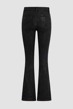 Description Streamlined and flattering, our Barbara High-Rise Bootcut Jean in Noir Coated is cut for a slim, contoured fit with an elevated waistline and a gently flared leg. Made from premium stretch denim specially treated with a high-shine wax coating, it’s the eye-catching pair your collection needs. Product Details 5 Pocket StyleFront Rise: 10.25", Leg Opening: 19", Inseam: 34.5"Model wearing size 25Measurements based on size 27 Fit & Care Content: 53.9% Cotton 37.9% Modal 5.6% Dty 2.6% Lyc Fitted Black Elegant Flare Jeans, Elegant Fitted Black Flare Jeans, Elegant Black Fitted Flare Jeans, Classic Fitted Bottoms With Flared Hem, Fitted Full-length Flare Jeans For Night Out, Fitted Mid-rise Flare Jeans For Night Out, Elegant Fitted Jeans, Elegant High Rise Stretch Flare Jeans, Elegant Mid-rise Stretch Flare Jeans