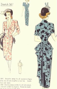 an old fashion pattern from the 1950's