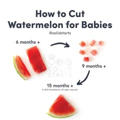 how to cut watermelon for babies with instructions on how to cut the watermelon