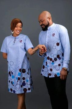 I make all kinds of African matching set for couples event,be it wedding,anniversary or theme event,make you stand out as the center of attraction at your next event,feel free to let me know your ideas as well i can incorporate it, swipe left to choose the fabric of your choice, additionally if you have any color different from what is available i will show you more options till you find what you love please endeavor to provide your bust ,waist, and hips measurement ,as well as your phone number Blue Short Sleeve Sets For Wedding, Couples Dress, Couple Event, Couples African Outfits, Stylish Mens Suits, Dress Ankara, Couple Dress, Dress African, Ankara Dress