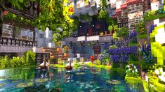 Minecraft Scenery, Minecraft Garden, Aesthetic Minecraft, Mc Builds