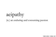 the word aeipathy is written in black and white