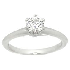 TIFFANY & Co. Platinum .41ct Diamond Engagement Ring 6.5 Metal: Platinum Size: 6.5 Diamond: round brilliant diamond, carat total weight .41ct, H Color, VS1 Clarity Hallmark: ©TIFFANY&Co. PT950 21500313 .41CT Condition: Excellent condition, like new, comes with Tiffany box Similar ring retails for $4,330 in Tiffany stores Authenticity Guaranteed Tiffany Setting, Tiffany Box, Tiffany Diamond, Modern Engagement Rings, Gilded Age, Three Stone Engagement, Platinum Engagement Rings, Modern Ring, Three Stone Engagement Rings