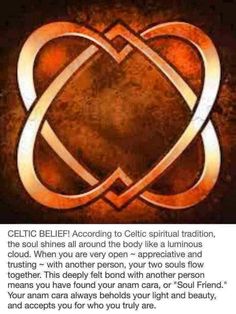 the celtic symbol for love is shown in this advertment with an image of two inter