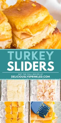 Planning your game day menu? Put these baked turkey and cheese sliders on your Super Bowl party food ideas! They're also an easy New Year appetizer for a crowd. Served on Hawaiian rolls with a buttery glaze, this turkey slider recipe is delicious! Food For Superbowl Party, Baked Sliders Recipes Hawaiian Rolls, Food For Superbowl, Chicken Instant Pot Meals, Crockpot Meals Pasta, Easy Dinner With Chicken, Hawaiian Roll Turkey Sliders, Dip Recipes Dessert, Turkey And Cheese Sliders