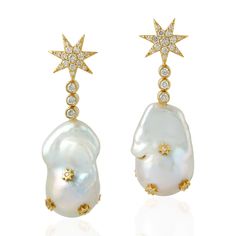 Exquisitely crafted, these handmade dangle earrings feature lustrous pearls and dazzling diamonds set in 18K yellow gold. Each piece embodies elegance and sophistication, merging traditional Chinese craftsmanship with contemporary design. Adorn yourself with these captivating earrings to add a touch of luxury and allure to any ensemble. This Earrings is handmade in 18k Yellow Gold : 4. 976 grams , and Diamond : 0. 81 cts, Pearl Chiness : 72. 78 cts (OPS-16796)  This jewelry is made by hand featuring detailed workmanship. Be careful to avoid dropping or banging as physical impacts can result in damage to the pieces including stones falling off. To care for your jewelry, take caution to keep away from harsh chemicals, Perfume, and Water. You may wipe with a clean polishing cloth to maintain Luxury Diamond Earrings With Pearl Drop, Luxury Diamond White Diamond Earrings With Pearl Drop, Luxury Pear-shaped Pearl Drop Diamond Earrings, Luxury Yellow Gold Diamond Pearl Earrings, Luxury Akoya Pearl Drop Diamond Earrings, Luxury Pearl Diamond Earrings With Diamond Accents, Luxury Yellow Gold Pearl Earrings With Diamond Accents, Luxury Akoya Pearl Drop Earrings, Yellow Gold Diamond Earrings With Pearl Drop