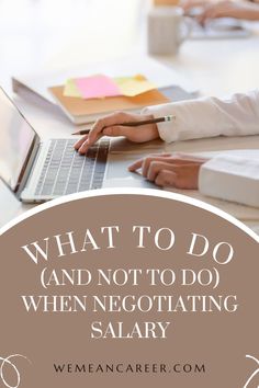 two women working on laptops with the words what to do and not to do when negotiating