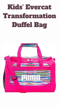 "Equip your little athlete with the Kids' Evercat Transformation Duffel Bag! Designed for both style and function, this sports bag for kids is perfect for dance class, sports practice, or weekend adventures. Lightweight, durable, and spacious, it's the ideal companion for keeping their gear organized. Make every practice or outing a breeze! #KidsDuffelBag #SportsBagForKids #DanceClassBag #KidsSportsGear #EvercatBag #ActiveKids #KidsAccessories" Gear Organizer, T Bag, Weekend Adventures, Kids' Bag, Sport Bag, Kids Bags, Kids Accessories