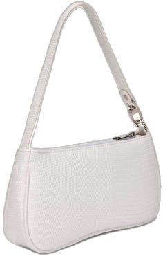 Everyday White Baguette Bag, Elegant White Handheld Baguette Bag, Everyday White Baguette Bag With Zipper, Chic White Baguette Bag For Shopping, Chic White Baguette Bag With Zipper, White Chic Baguette Bag With Zipper, Chic White Baguette Bag With Zipper Closure, White Rectangular Baguette Bag For Spring, White Rectangular Baguette Bag With Zipper