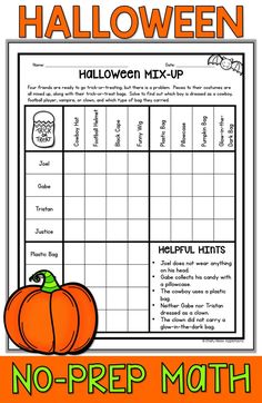 halloween math worksheet for kids to practice numbers