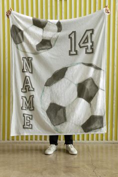 Personalized Soccer Blanket, Custom Football Soft Cozy Sherpa Fleece Blankets, Gift for Soccer Lovers, Birthday Gift For Son, Brother Gift CUSTOM OPTIONS: BE SURE TO READ OPTIONS BELOW These high quality blankets are super soft, perfect for snuggling on the couch, by the fireplace, outdoor events, or even hanging on the wall. These custom and personalized throw blankets are the perfect gift for a couple, grandparents, anniversary, wedding, baby, valentine's day, Christmas, mother's day or father Gifts For Soccer Players, Soccer Blanket, Grandparents Anniversary, Birthday Gift For Son, Fireplace Outdoor, Personalized Throw Blanket, Between Friends, Senior Night, Custom Football