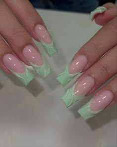 Nails Tech, The Best Nails, Miami Nails, Simple Acrylic Nails, French Acrylic Nails, Classy Acrylic Nails, Short Square Acrylic Nails, Nails Salon, Bling Acrylic Nails