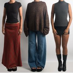 Knitted Sweater Over Dress, Outfit Inspo September, Words To Describe Fashion Style, Autumnal Outfits Aesthetic, Post Romance Style, Sick Day Work Outfit, Sade Fall Outfits, Art Critic Outfit, Meeting The Parents Outfit Summer