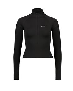 KNIGHT TOP BLACK – PRIX LIMITED Technical Stretch Half-zip Tops, Sports Tops With Thumbholes In Elastane, Technical Half-zip Workout Tops, Technical Half-zip Tops For Workout, Black Activewear With Thumbholes, High Neck Stretch Sports Top, Stretch High Neck Sports Top, Black Elastane Activewear With Thumbholes, High Neck Stretch Top For Sports