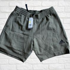 Brand New With Attached Tags Men Shorts, Size L. Very Soft To Touch Inside. Adidas Cotton Bottoms With Built-in Shorts, Green Adidas Cotton Bottoms, Adidas Green Casual Bottoms, Casual Green Adidas Bottoms, Adidas Cotton Relaxed Fit Shorts, Adidas Relaxed Fit Cotton Shorts, Casual Green Adidas Shorts, Adidas Green Shorts, Sweat Shorts Men