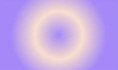 an abstract circular design in purple and yellow with a white center on the top right hand corner