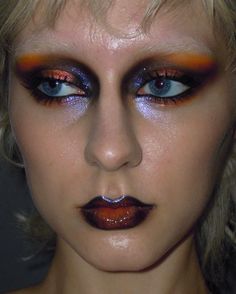 High Fashion Makeup Looks, Glam Rock Makeup, Boy Makeup, Rock Makeup, Drag Make-up, High Fashion Makeup, Swag Makeup