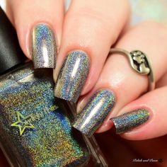 Winter Fire, Gray Winter, Colorado Springs, Nail Lacquer, Dark Grey, Colorado, Ash, Sparkle, Nail Art