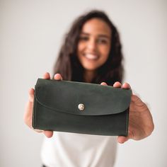 Comfortable and capacious women's leather wallet. This wallet has 5 compartments. Two compartments for banknotes, one compartment for coins, which is zippered, and two compartments for credit cards. Dimensions: Length - 7.7 inches (19.5 cm) Height - 4.3 inches (11 cm) Depth - 1.6 inches (4 cm) Note: tone of the wallet may vary from the tone on the picture. The dimensions could slightly vary as the products are handmade. Leather Zipper Wallet, Brown Leather Tote Bag, Minimalist Leather Wallet, Personalized Leather Wallet, Handmade Wallet, Large Leather Tote Bag, Leather Clutch Wallet, Handmade Wallets, Wallet For Women